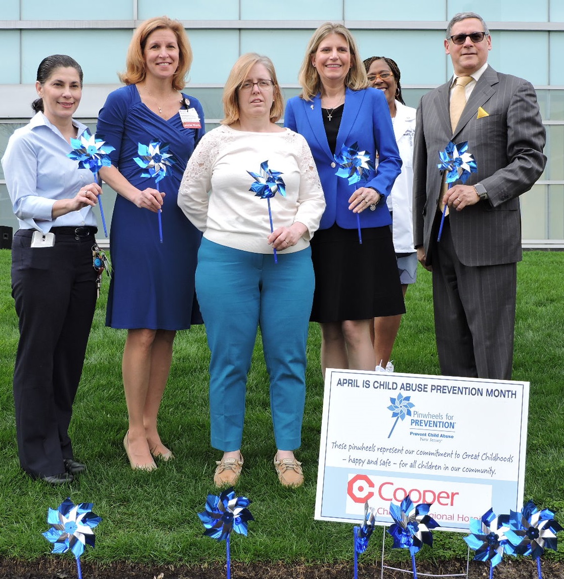 Pinwheels for Prevention group photo at Cooper