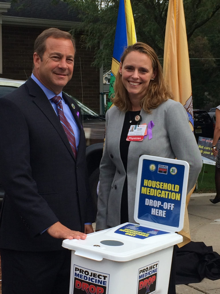 Freeholder Director Louis Capelli and Dr. Rachel Haroz