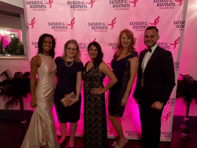 Pictured are: Vivian Bea, MD, breast surgeon, Christina Brus, MD, medical oncologist, Preeti Sudheendra, MD, medical oncologist, Mary Rooney, RN, breast cancer nurse navigator, Kamel Abou Hussein, MD, medical oncologist.