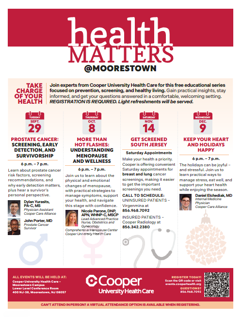 Health Matters Series at Moorestown