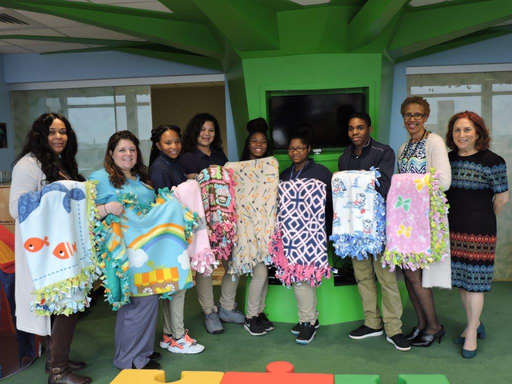 Camden Students Donate Blankets for Pediatric Patients at Children’s