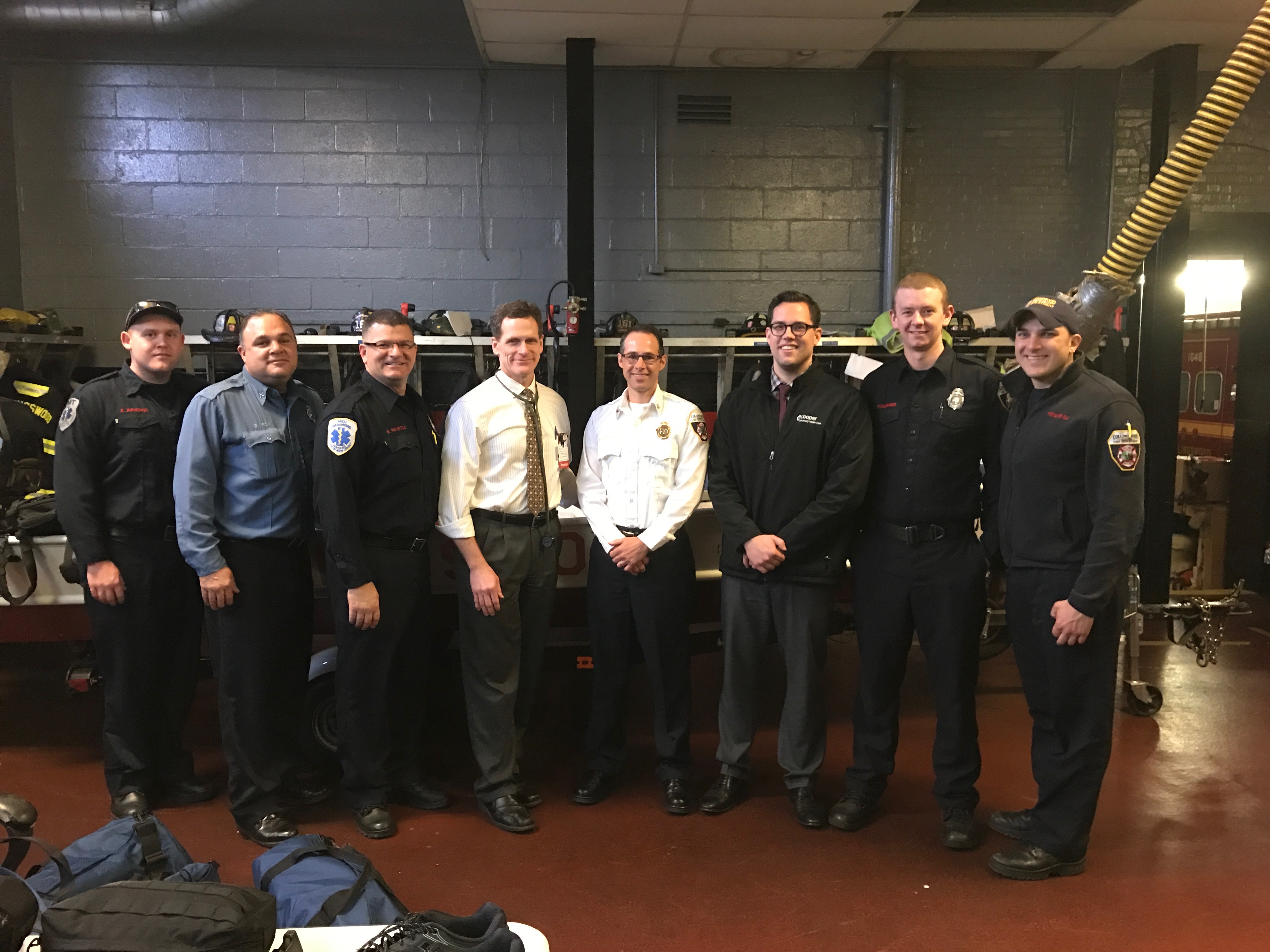 Group photo at Collingswood Fire Department