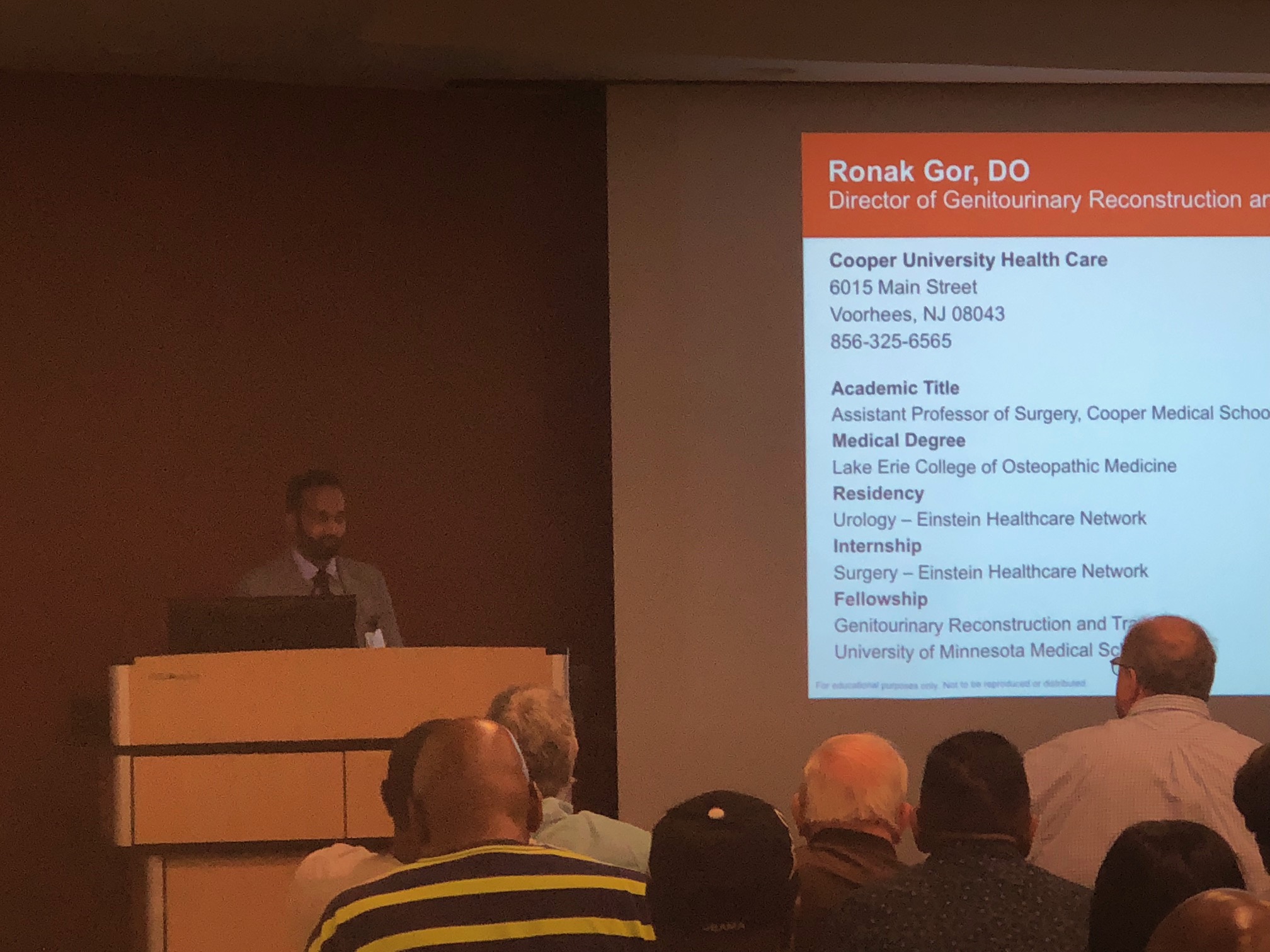 Cooper Urologists Present Men's Sexual Health Information at Event in