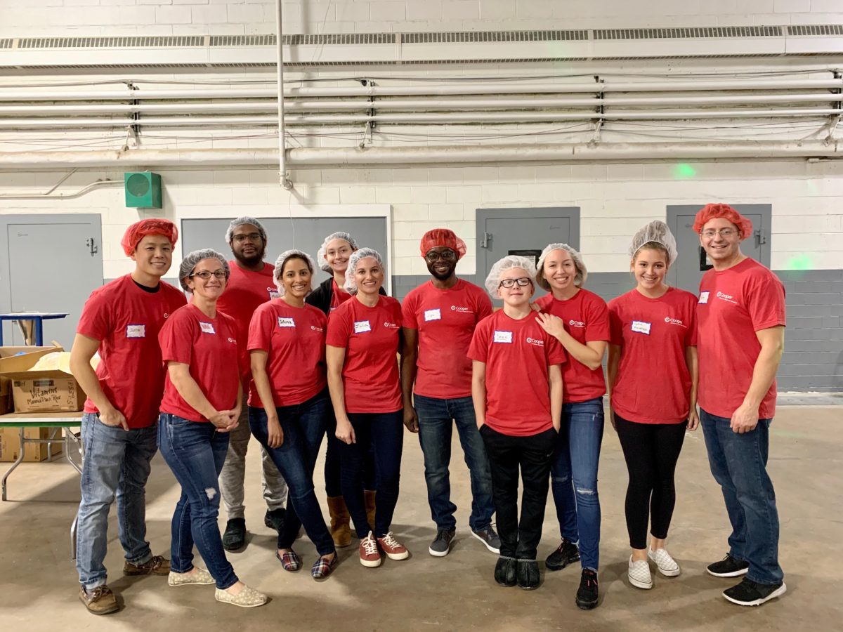 Cooper Pediatric Radiology Volunteer to Support "Feed My Starving
