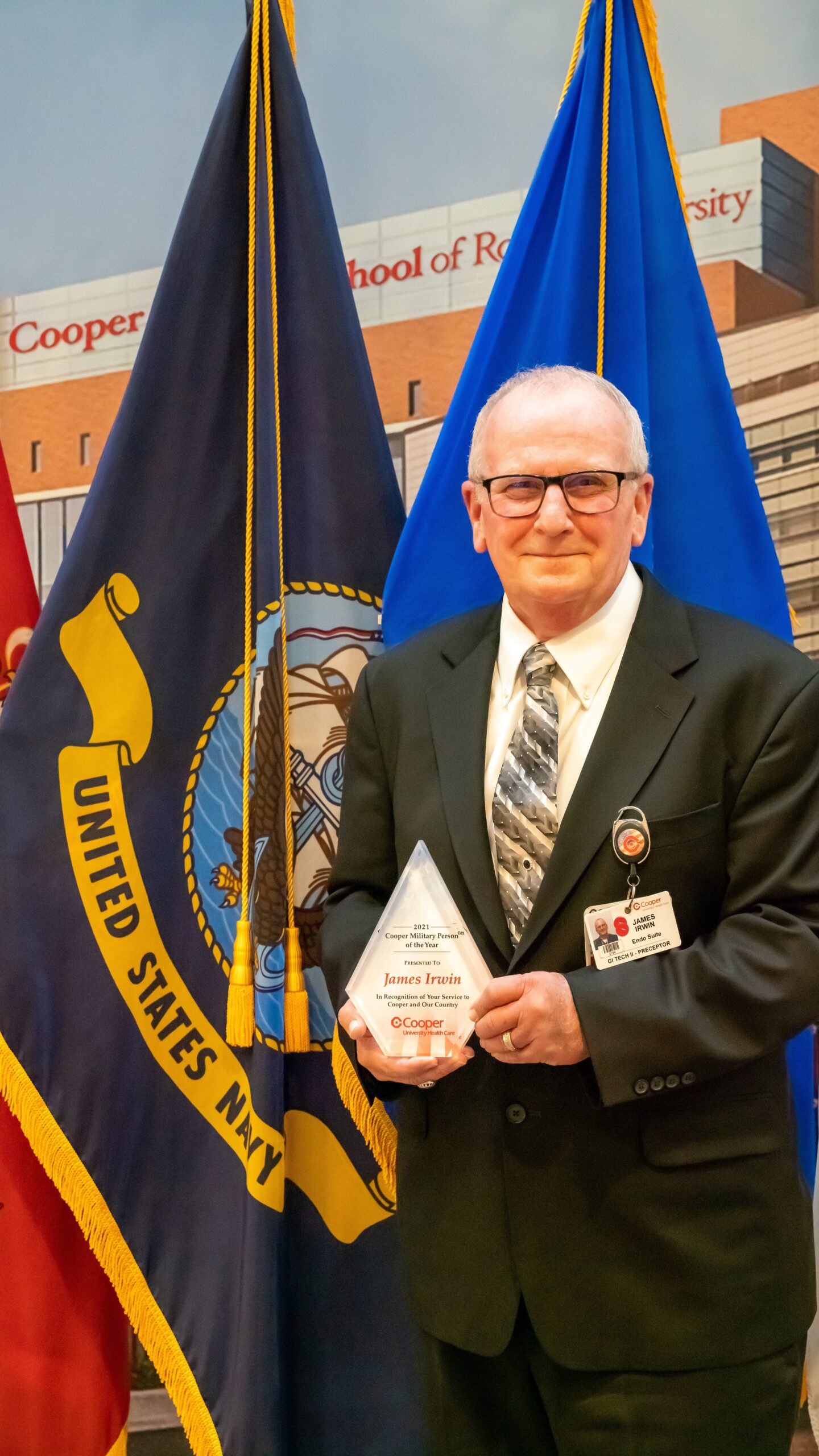U.S. Navy Veteran James Irwin Named 2021 Recipient of the Cooper