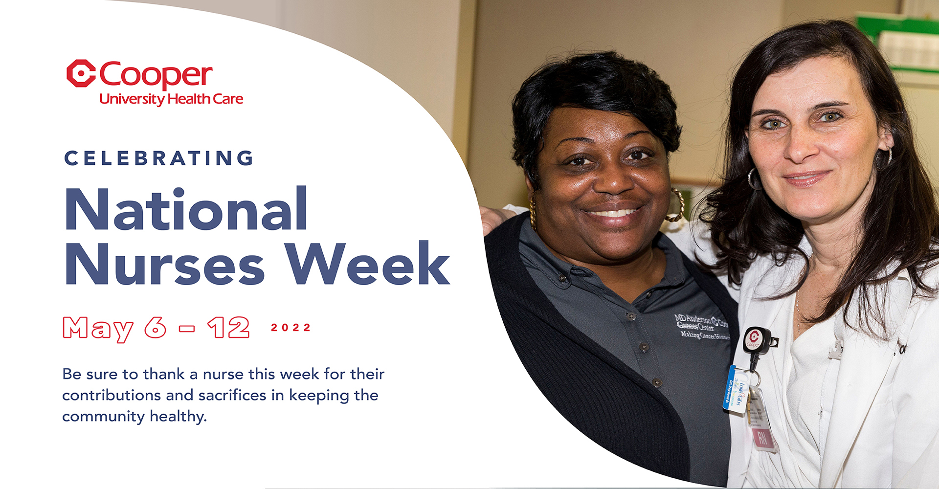 Two Cooper nurses featured with National Nurses Week message
