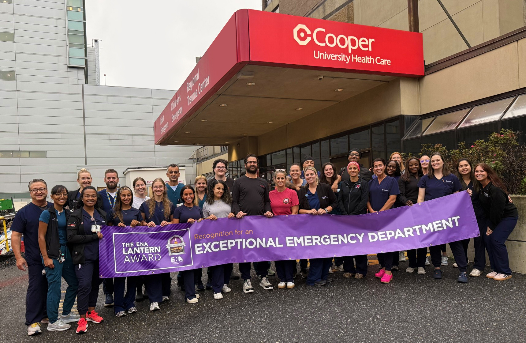 Cooper University Health Care’s Camden Emergency Department Earns Prestigious ENA Lantern Award
