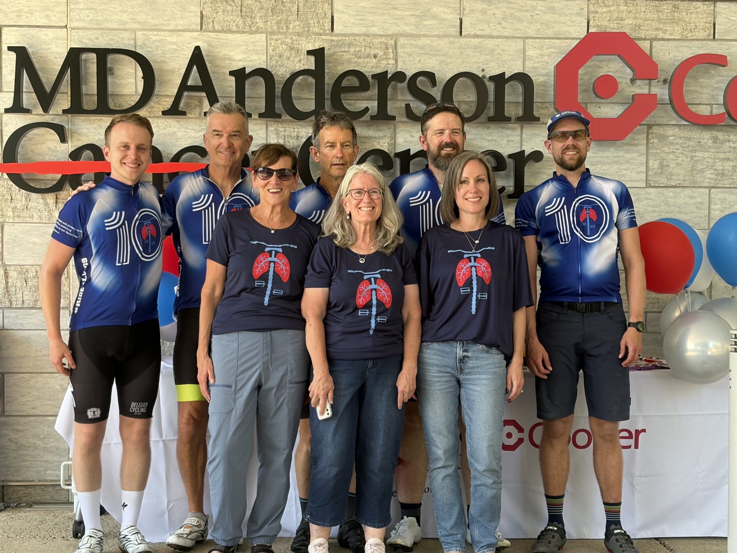 Ride Hard Breathe Easy Cycling Journey Raises Awareness and Support for Lung Cancer Patients at MD Anderson Cancer Center at Cooper