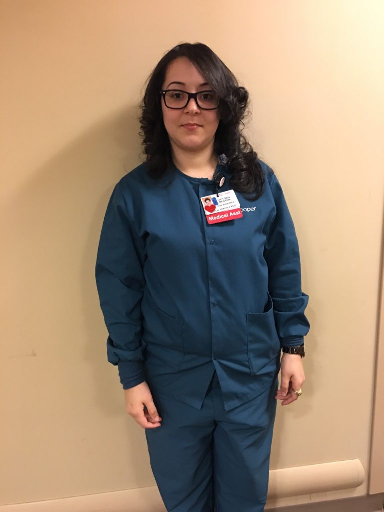 Victoria Negron, Medical Practice Assistant, Cooper's February 2017 Employee of the Month.